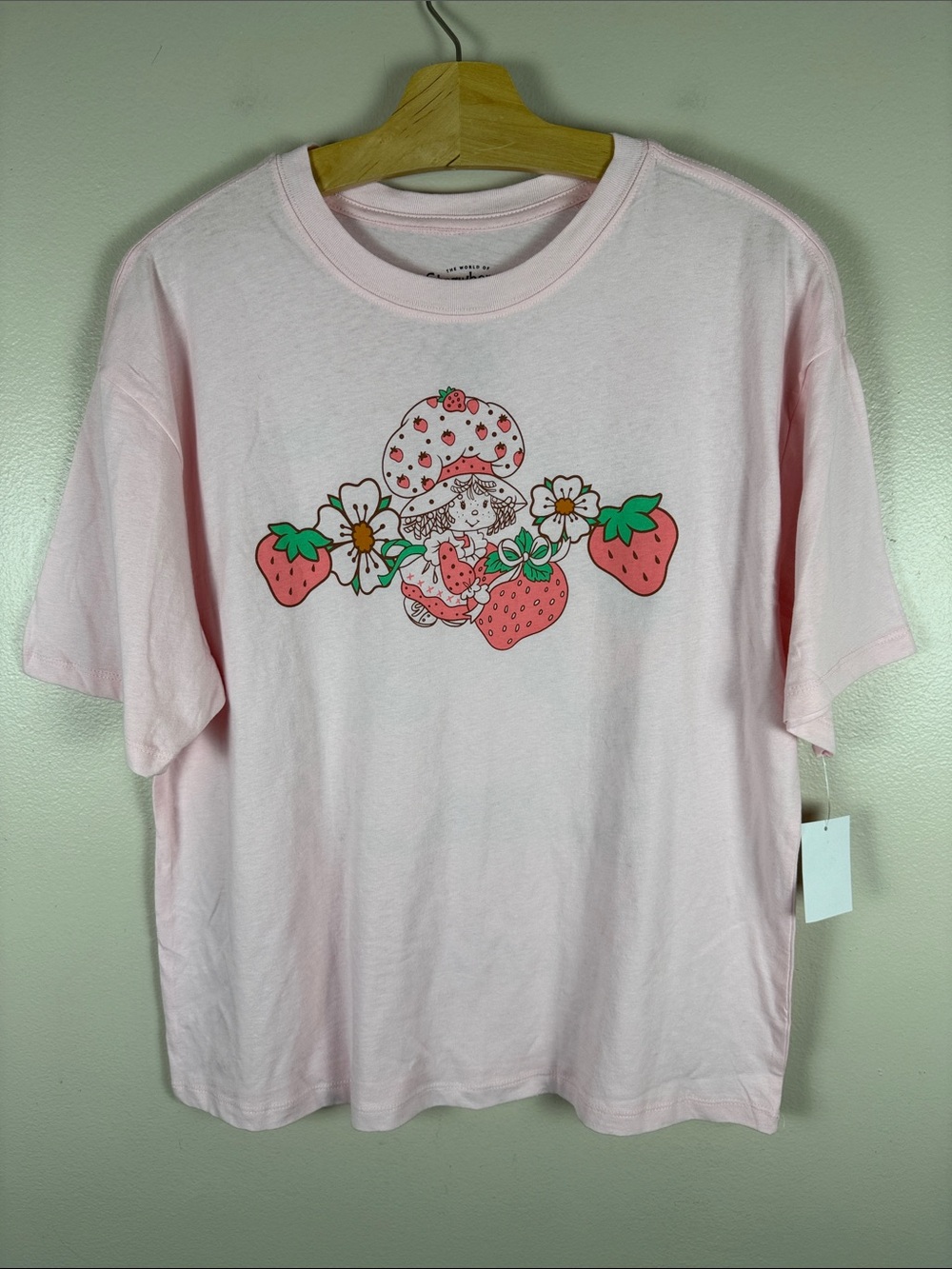 Strawberry Shortcake Graphic Short Sleeve Tee. NEW Large